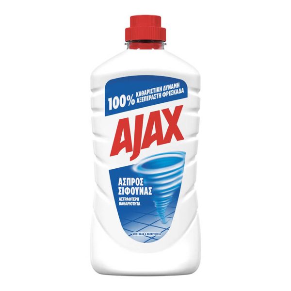 AJAX ΥΓΡΟ ΠΑΤΩΜΑΤΟΣ 1lt ΑΣΠΡΟΣ ΣΙΦΟΥΝΑΣ