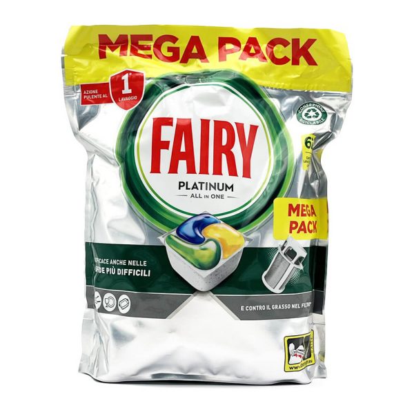 FAIRY CAPS 62τεμ. PLATINUM ALL IN ONE LEMON