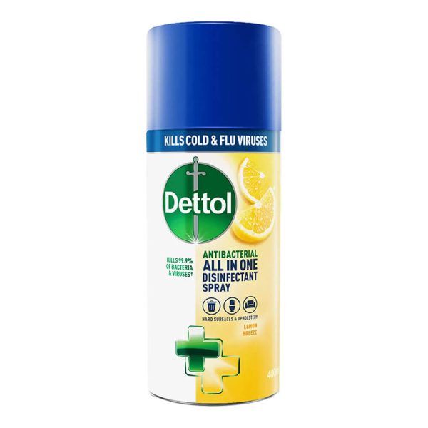 DETTOL ANTIBACTERIAL ALL IN ONE SPRAY 400ml LEMON BREEZE