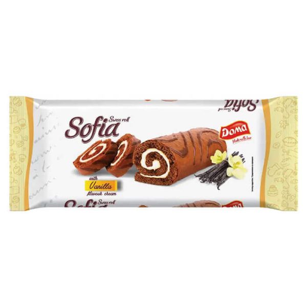 DOMA SWISS ROLL 200g ΒΑΝΙΛΙΑ