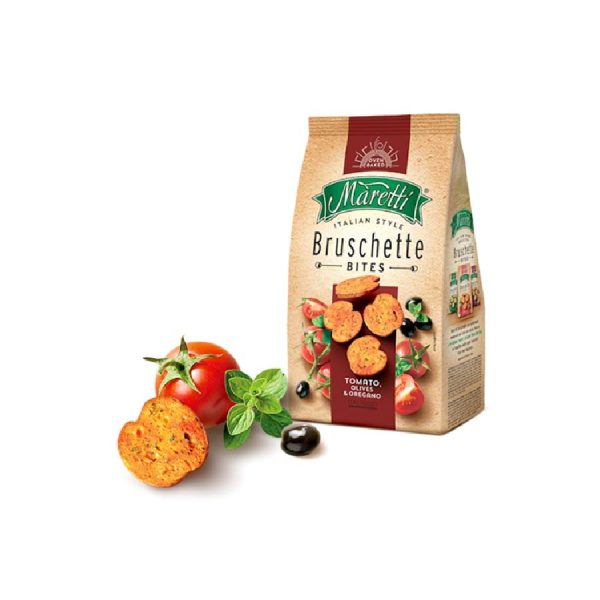 MARETTI BRUSCETTE 70g TOMATO & OLIVES