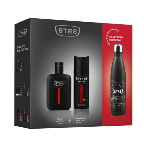 STR8 ΣΕΤ ΔΩΡΟΥ RED CODE EDT 100ML + DEO 150ML + GIFT