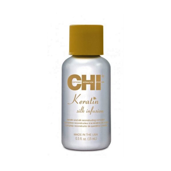 CHI KERATIN SILK INFUSION ΟΡΟΣ ΜΑΛΛΙΩΝ ΜΕ ΚΕΡΑΤΙΝΗ ΚΑΙ ΜΕΤΑΞΙ 15ml