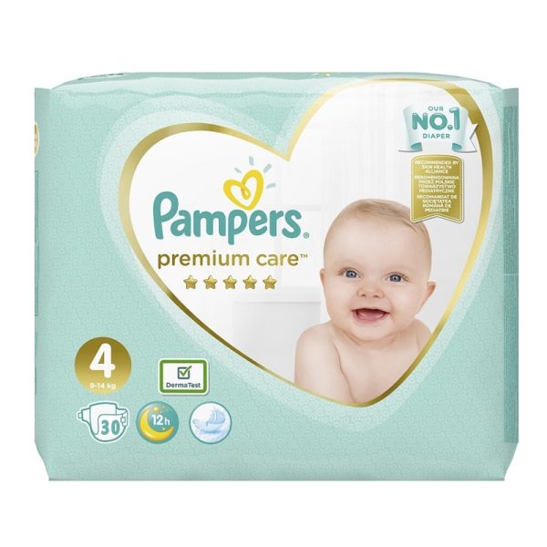 PAMPERS PREMIUM CARE No.4 (9-14kg) 30τεμ