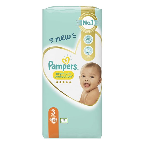 PAMPERS PANTS ΠΑΝΑ ΒΡΑΚΑΚΙ No.3 (6-10kg) 48τεμ