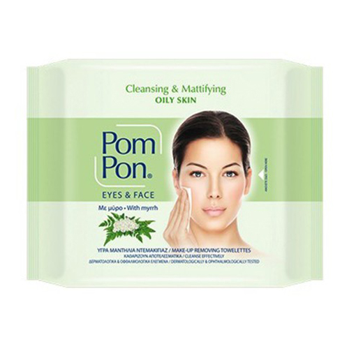 POM PON ΥΓΡΑ ΜΑΝΤΗΛΑΚΙΑ ΝΤΕΜΑΚΙΓΙΑΖ OILY SKIN 20τεμ.