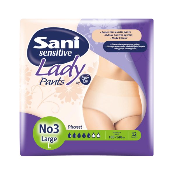 SANI LADY PANTS No.3 LARGE 12τεμ.