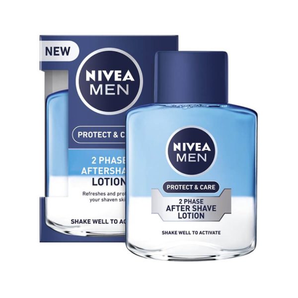 NIVEA AFTERSHAVE LOTION 100ml 2in1 PROTECT & CARE