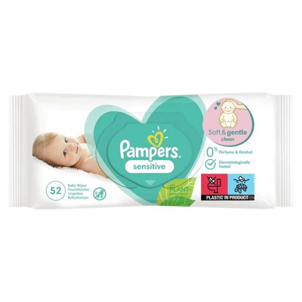 PAMPERS ΜΩΡΟΜΑΝΤΗΛΑ SENSITIVE 52τεμ.