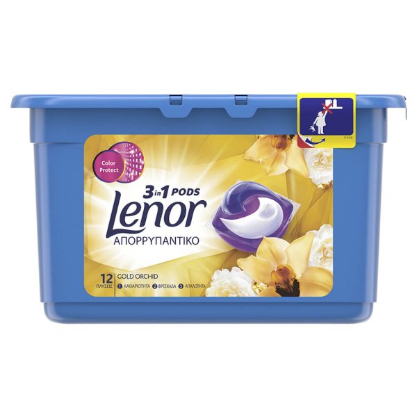LENOR PODS ΚΑΨΟΥΛΕΣ 12τεμ. 3 IN 1 COLOR WASCHMITTEL 317g