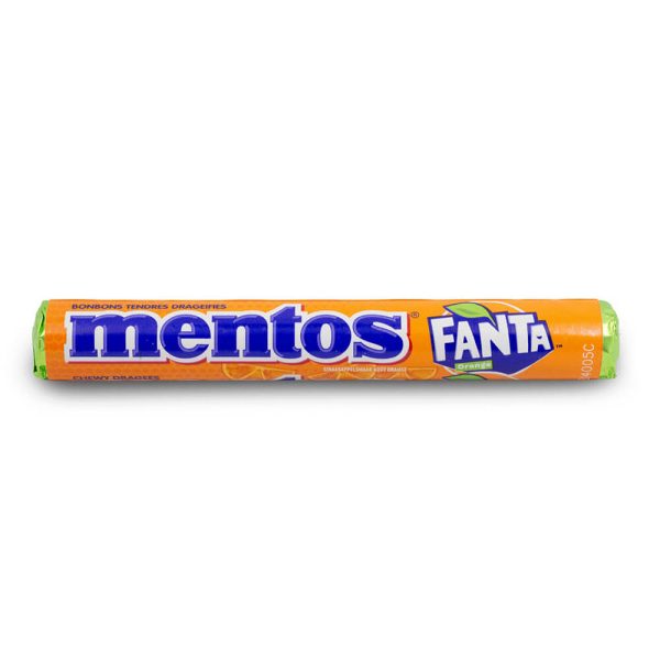 MENTOS ROLL ΚΑΡΑΜΕΛΕΣ 38g FANTA ORANGE