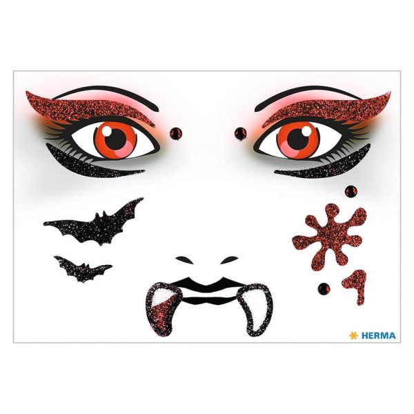 ΑΥΤΟΚΟΛΛΗΤΑ ΠΡΟΣΩΠΟΥ Herma face art sticker Vampire 15318