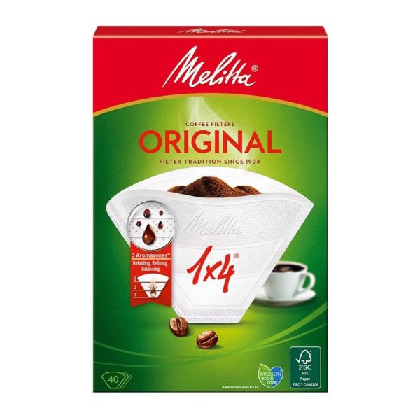 MELITTA ΦΙΛΤΡΑ ΚΑΦΕ 1x4 ORIGINAL 40τεμ.