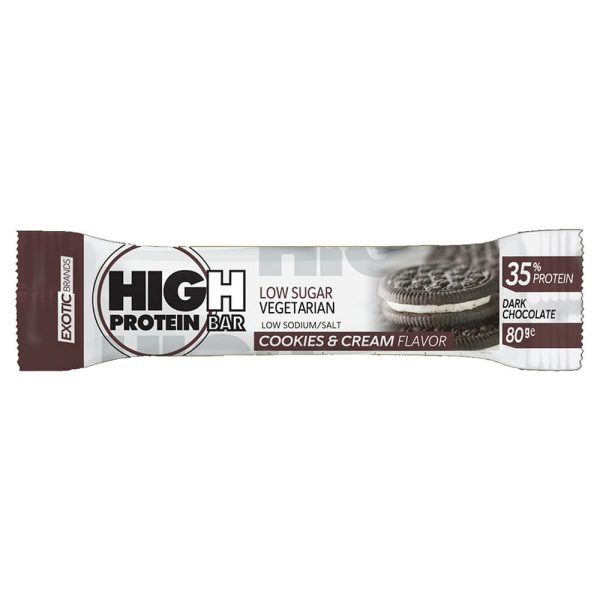 EXOTIC BRANDS HIGH PROTEIN BAR 80g COOKIES