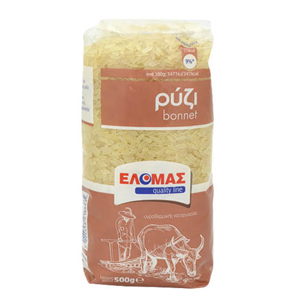 ΕΛΟΜΑΣ ΡΥΖΙ BONNET PARBOILED 500g