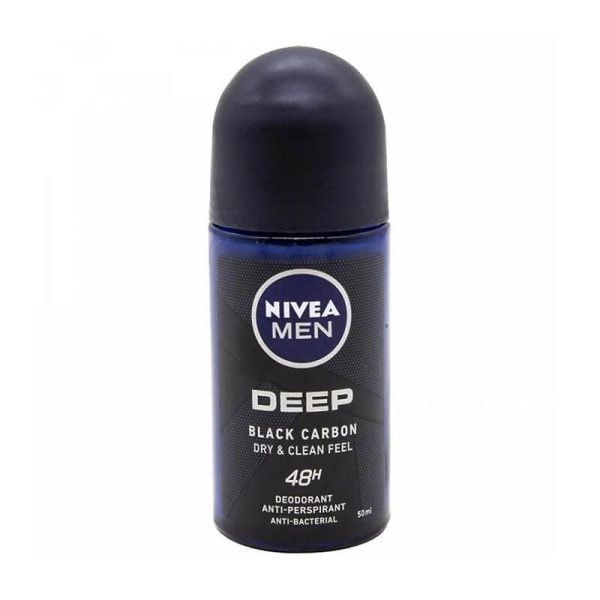 NIVEA ROLL-ON ΑΠΟΣΜΗΤΙΚΟ 50ml MEN DEEP BLACK CARBON