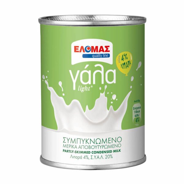 ΕΛΟΜΑΣ ΓΑΛΑ ΕΒΑΠΟΡΕ LIGHT 4% 410g