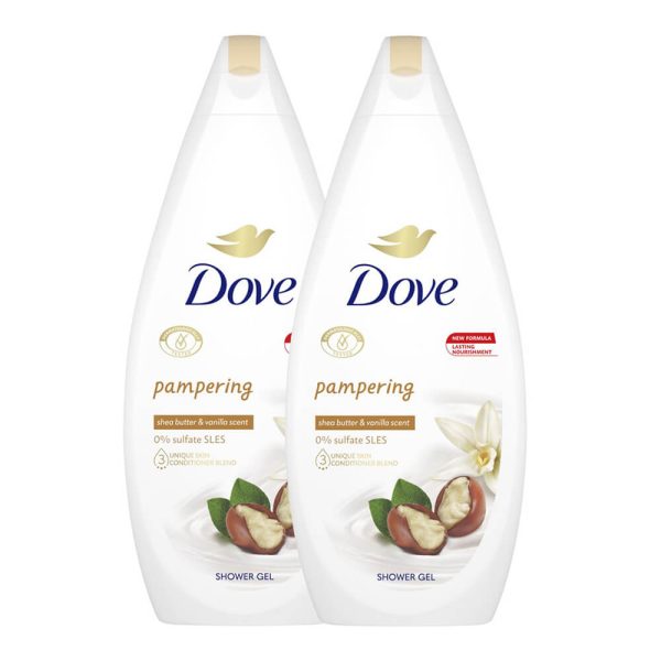 DOVE ΑΦΡΟΛΟΥΤΡΟ 2x720ml PAMPARING SHEA BUTTUR