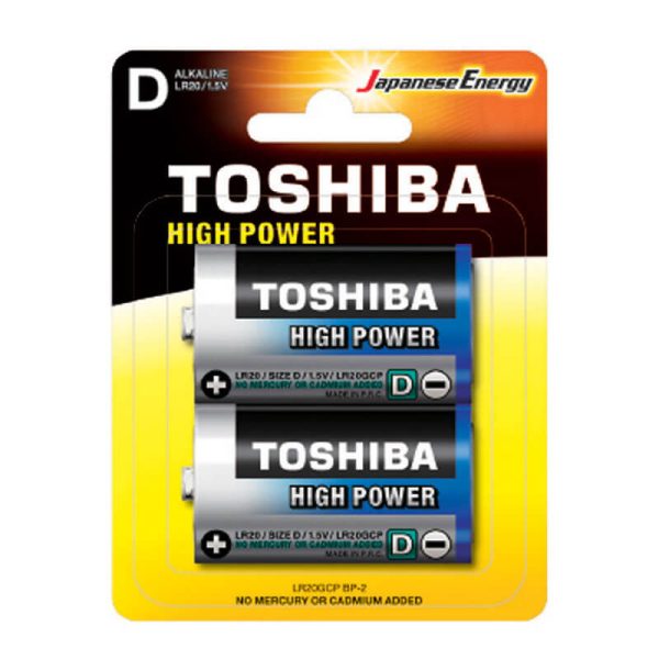 TOSHIBA ΜΠΑΤΑΡΙΑ AΛΚΑΛΙΚΗ HIGH POWER LR20 2τεμ.