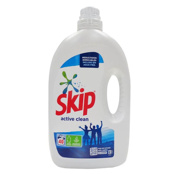 SKIP ΥΓΡΟ ΠΛΥΝΤΗΡΙΟΥ 40μεζ. 2lt ACTIVE CLEAN