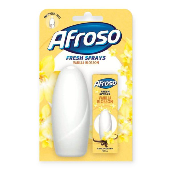 AFROSO FRESH ΑΠΟΣΜΗΤΙΚΟ ΣΕΤ SPRAY ΒΑΝΙΛΙΑ 15ml