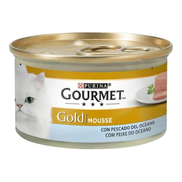 GOURMET ΚΟΝΣΕΡΒΑ ΓΑΤΑΣ 85gr GOLD ΜΟΥΣ ΜΕ ΨΑΡΙΑ ΩΚΕΑΝΟΥ