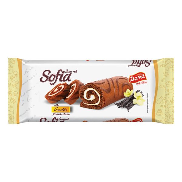 DOMA SWISS ROLL 200g ΒΑΝΙΛΙΑ