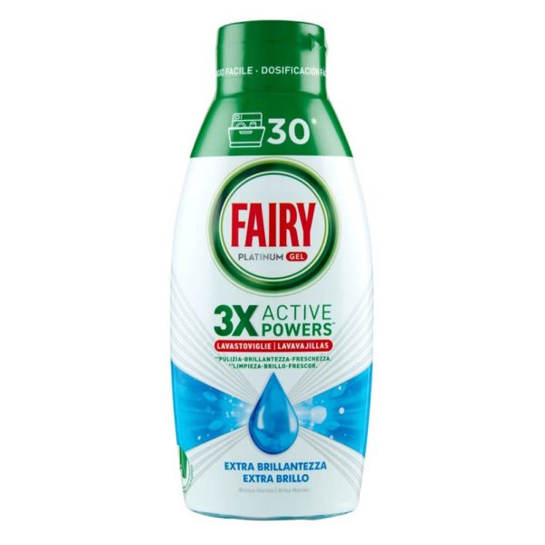 FAIRY ΥΓΡΟ ΠΛΥΝΤΗΡΙΟΥ ΠΙΑΤΩΝ 30μεζ. PLATINUM GEL 650ml OCEAN