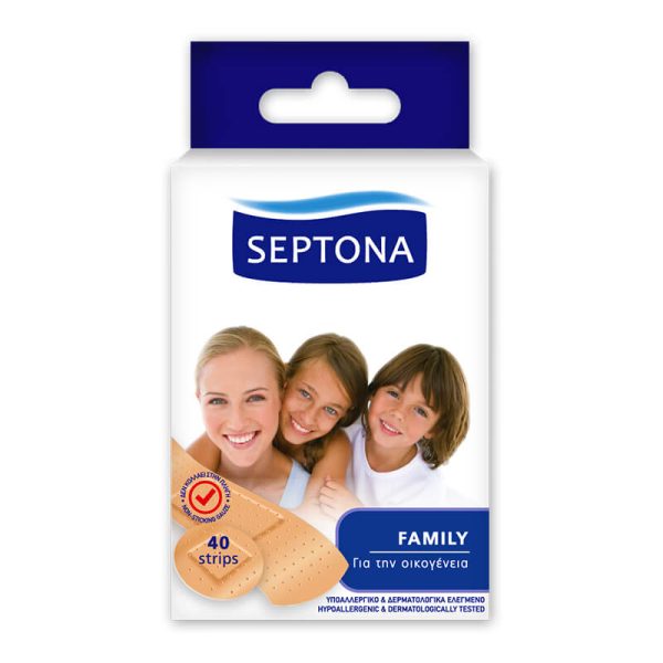 SEPTONA STRIPS FAMILY Επιθέματα πληγών 40τεμ.