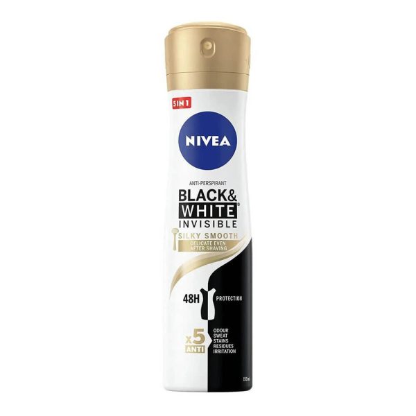 NIVEA DEO SPRAY 150ml INVISIBLE BLACK & WHITE SILKY SMOOTH