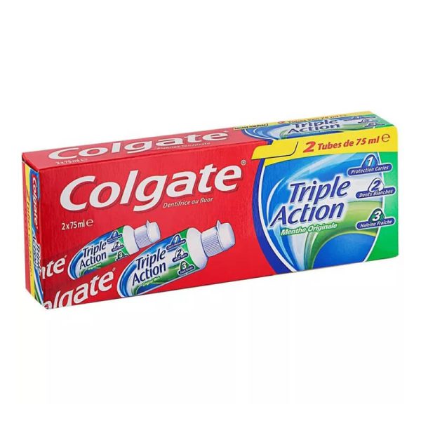 COLGATE ΟΔΟΝΤΟΚΡΕΜΑ TRIPLE ACTION SET 2x75ml