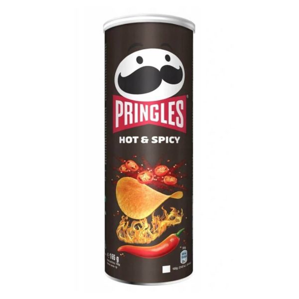 PRINGLES CHIPS 165g HOT AND SPICY