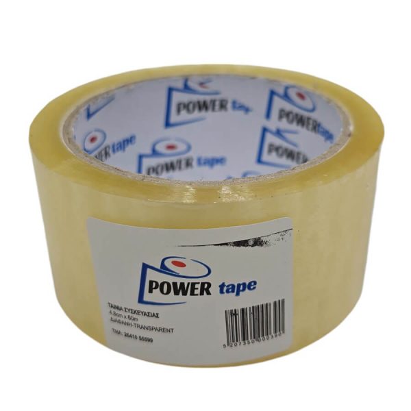 ΤΑΙΝΙΑ ΣΥΣΚΕΥΑΣΙΑΣ POWER TAPE 48mmΧ60M CLEAR (ΔΙΑΦΑΝΕΣ)