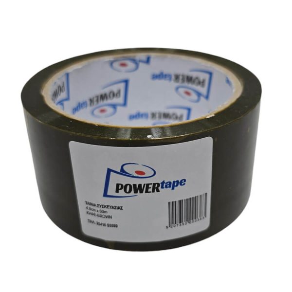 ΤΑΙΝΙΑ ΣΥΣΚΕΥΑΣΙΑΣ POWER TAPE 48mmΧ60M ΚΑΦΕ