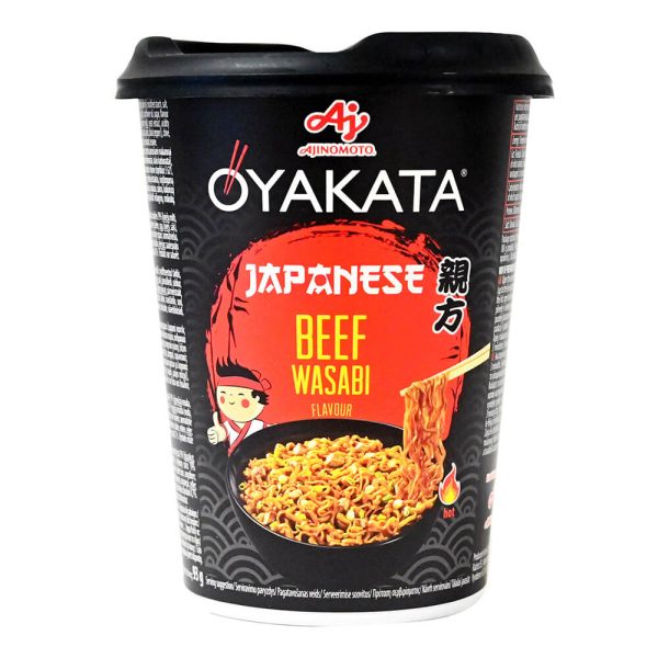 OYAKATA NOODLES ΕΤΟΙΜΟ ΓΕΥΜΑ 93g ΒΟΔΙΝΟ ΚΡΕΑΣ WASABI