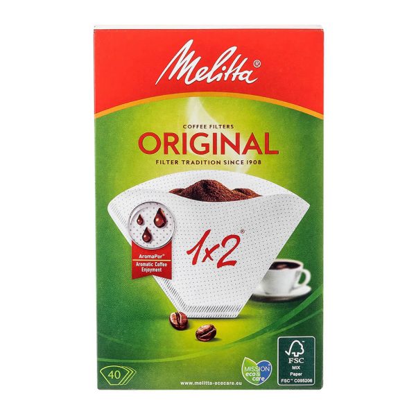 MELITTA ΦΙΛΤΡΑ ΚΑΦΕ 1x2 ORIGINAL 40τεμ.