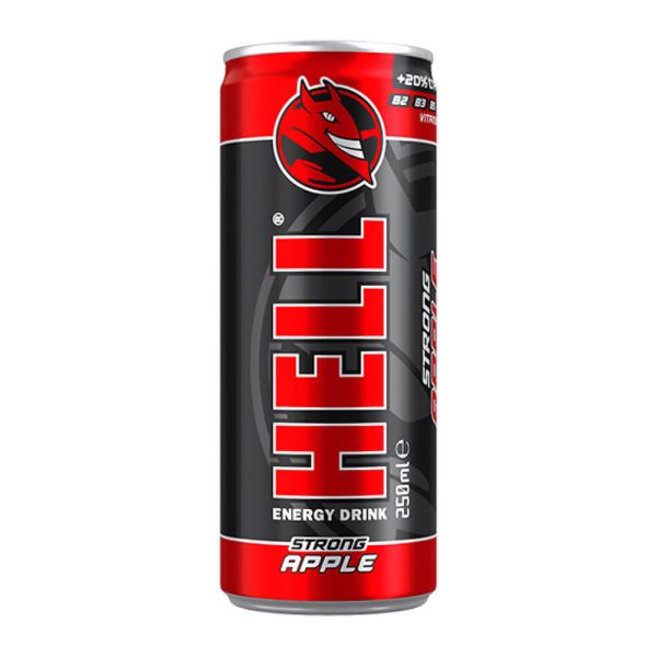 HELL ENERGY DRINK 250ml STRONG APPLE