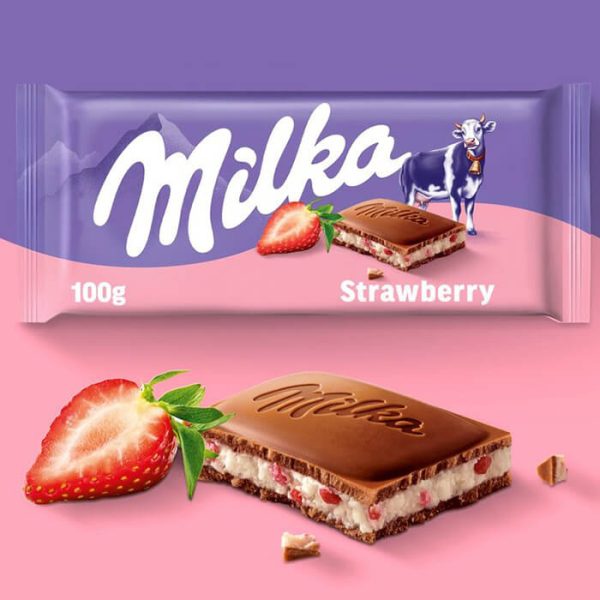 MILKA ΣΟΚΟΛΑΤΑ ΓΑΛΑΚΤΟΣ 100g ΦΡΑΟΥΛΑ (2+1 ΔΩΡΟ)