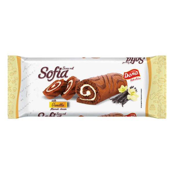 DOMA SWISS ROLL 200g ΒΑΝΙΛΙΑ