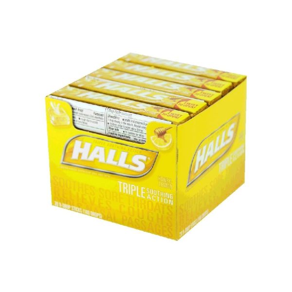 HALLS ΚΑΡΑΜΕΛΕΣ HONEY AND LEMON 33,5g