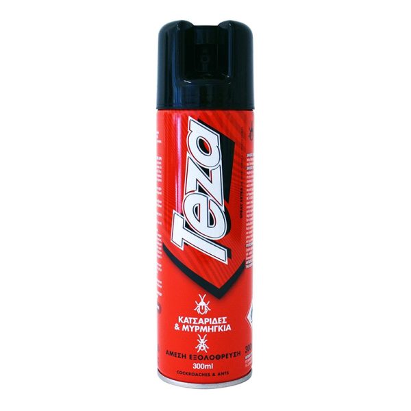 TEZA SPRAY ΕΝΤΟΜΟΚΤΟΝΟ EXTRA ΓΙΑ ΚΑΤΣΑΡΙΔΕΣ & ΜΥΡΜΗΓΚΙΑ 300ml