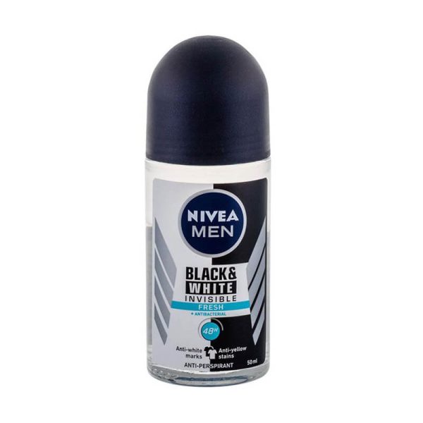 NIVEA ROLL-ON ΑΠΟΣΜΗΤΙΚΟ 50ml MEN BLACK & WHITE INVISIBLE FRESH