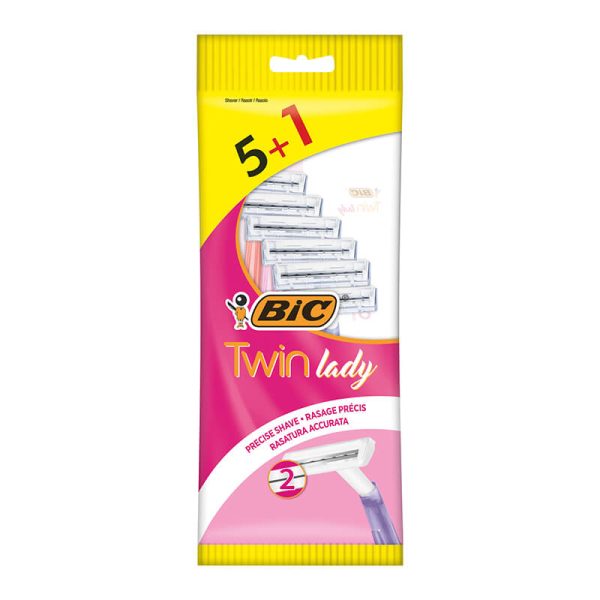 BIC TWIN LADY SENSITIVE ΞΥΡΑΦΑΚΙΑ 5+1τεμ.