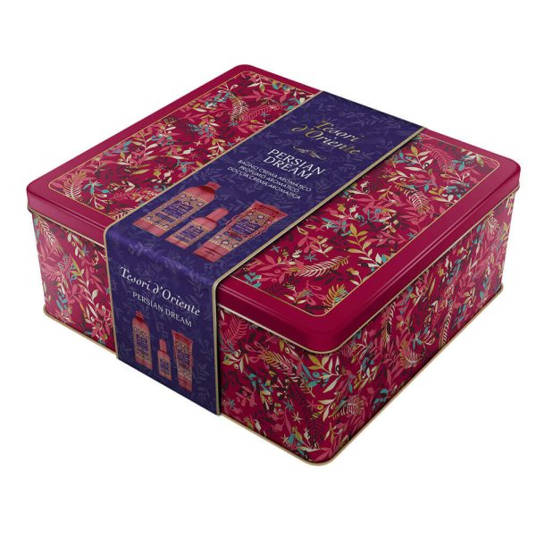 TESORI D'ORIENTE GIFT SET METAL BOX PERSIAN DREAM 100ml + Bath Cream 500ml & Shower Gel 250ml (Τ)