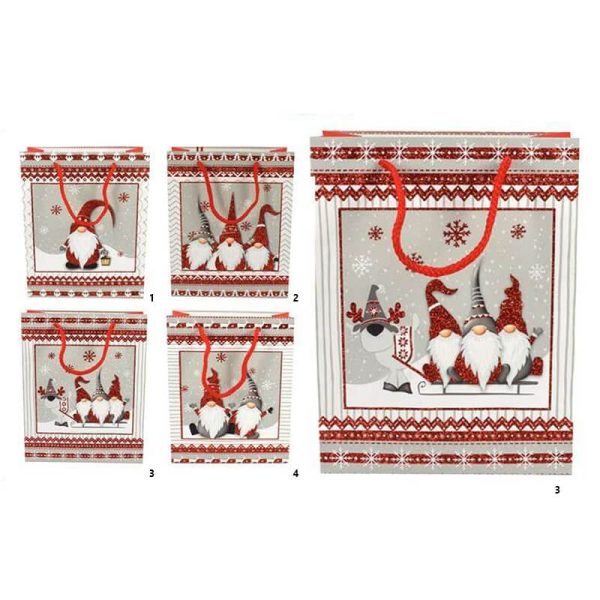 ΤΣΑΝΤΑ ΔΩΡΟΥ ΧΡΙΣΤΟΥΓΕΝΝΙΑΤΙΚΗ ΜΕ ΚΟΡΔΟΝΙ 42Χ33X11εκ. DE-GI008532D