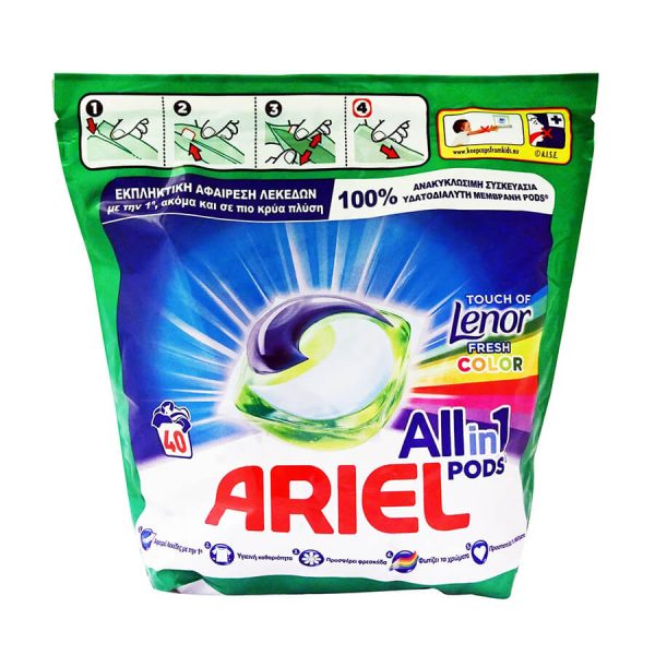 ARIEL PODS ΚΑΨΟΥΛΕΣ 40τεμ. ALL IN ONE COLOR*