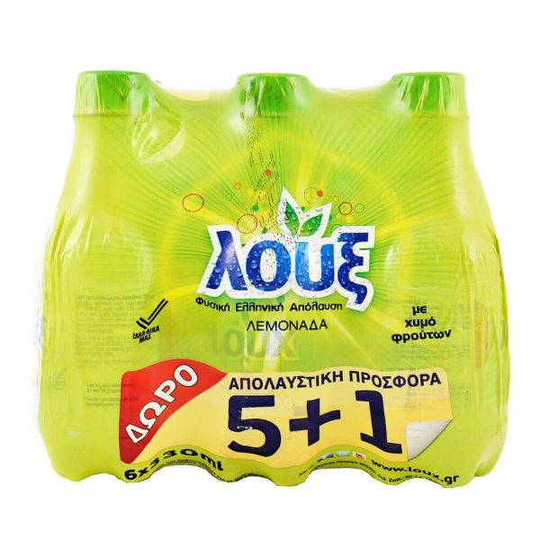 ΛΟΥΞ ΛΕΜΟΝΑΔΑ 330ml (5+1 ΔΩΡΟ)