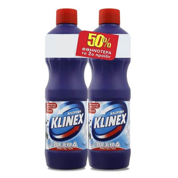 KLINEX ΧΛΩΡΙΝΗ ULTRA 2Χ1250ml REGULAR (το 2ο -50%)