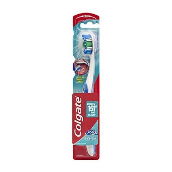 COLGATE ΟΔΟΝΤΟΒΟΥΡΤΣΑ 360° CLEAN MEDIUM ΛΕΥΚΟ-ΜΠΛΕ