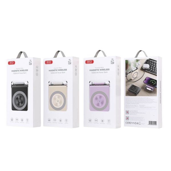 POWER BANK MAGNETIC FAST CHARGING 10000mAh XO PR226 PD20W + USB22.5W 15W ΜΑΥΡΟ